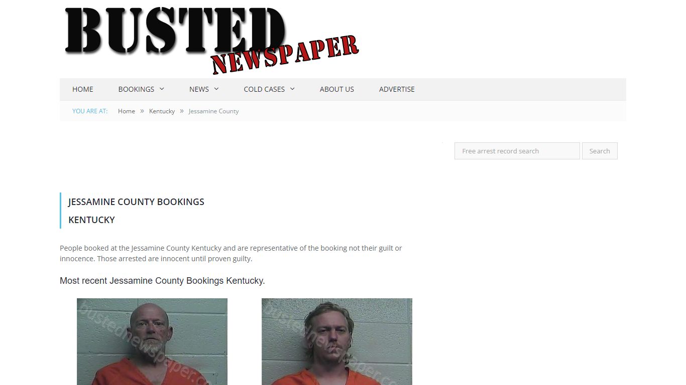 Jessamine County, KY Mugshots - BUSTEDNEWSPAPER.COM
